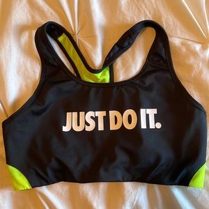 Nike swoosh sports bra L